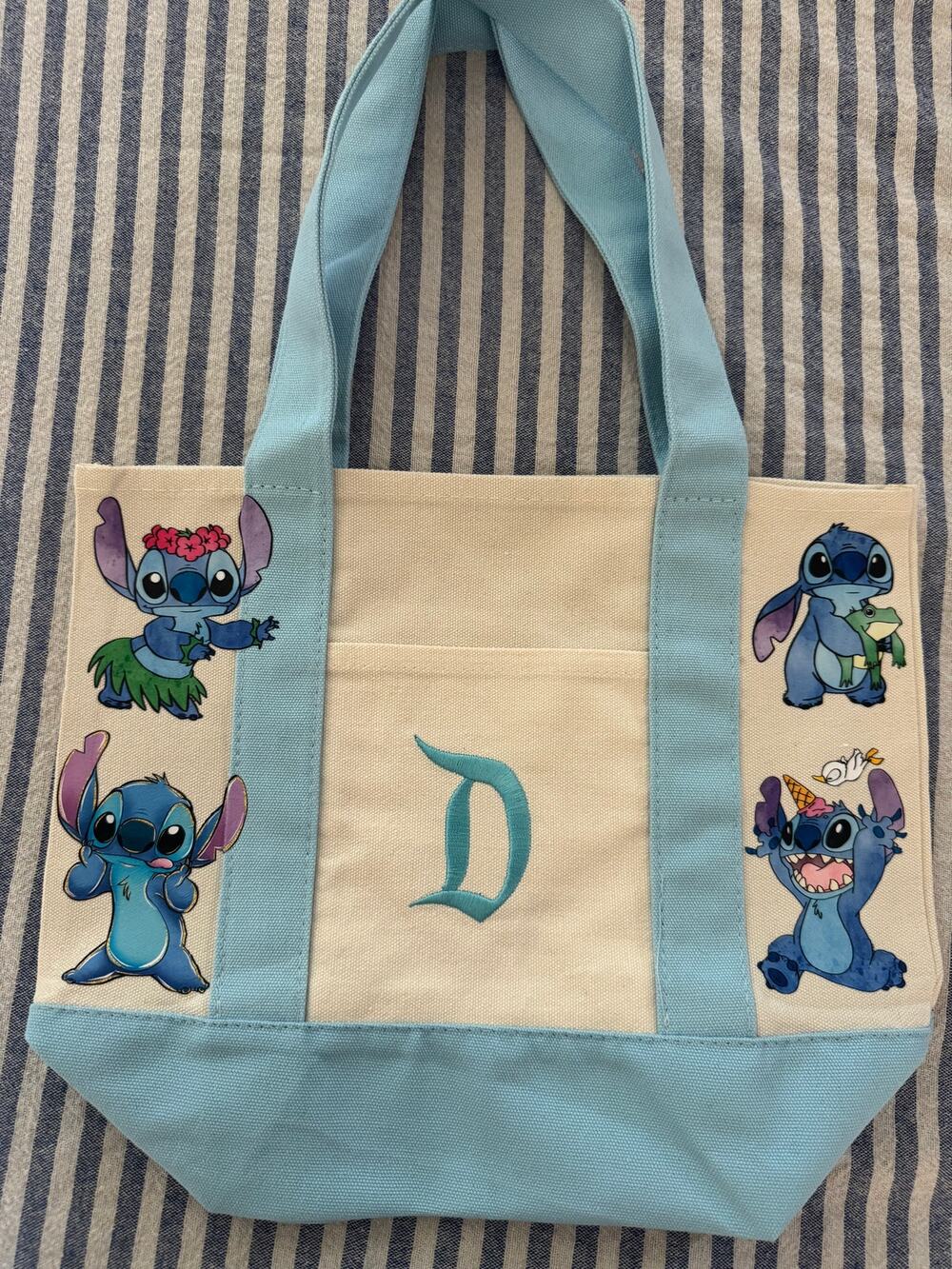 Disney Stitch Custom Made Disneyland D Mini Tote